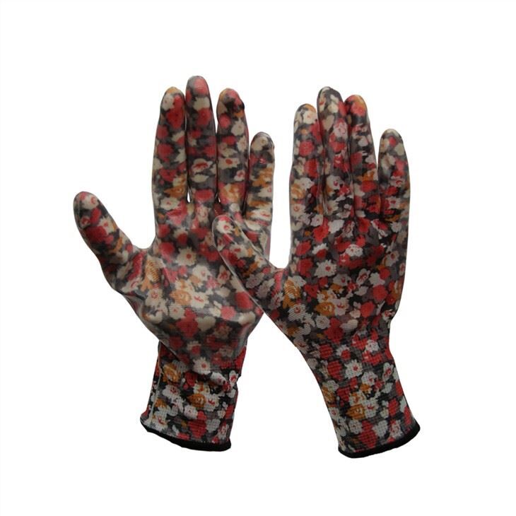 Nitrile Coated Garden Work Gloves
