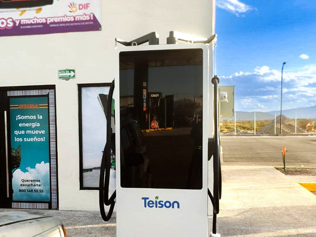 Teison 180kw DC Vision 43'tommers reklameskjerm EV Ladehaug i Mexico, 2025