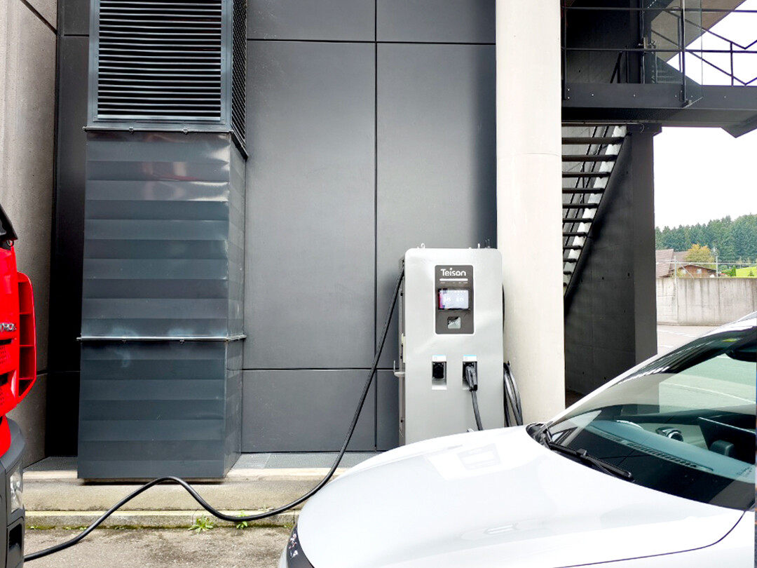 Teison DC Pro 60kW EV-lader installert i Sveits, 2025 Teison DC Pro 60kW EV-lader installert i Sveits, 2025