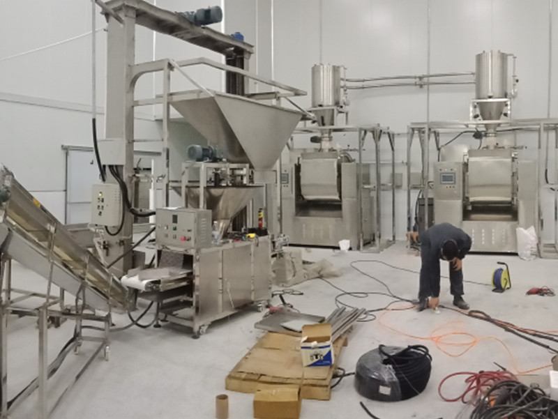 China Shanghai Customer Case 1500KG/H Panko Breadcrumb Production Line