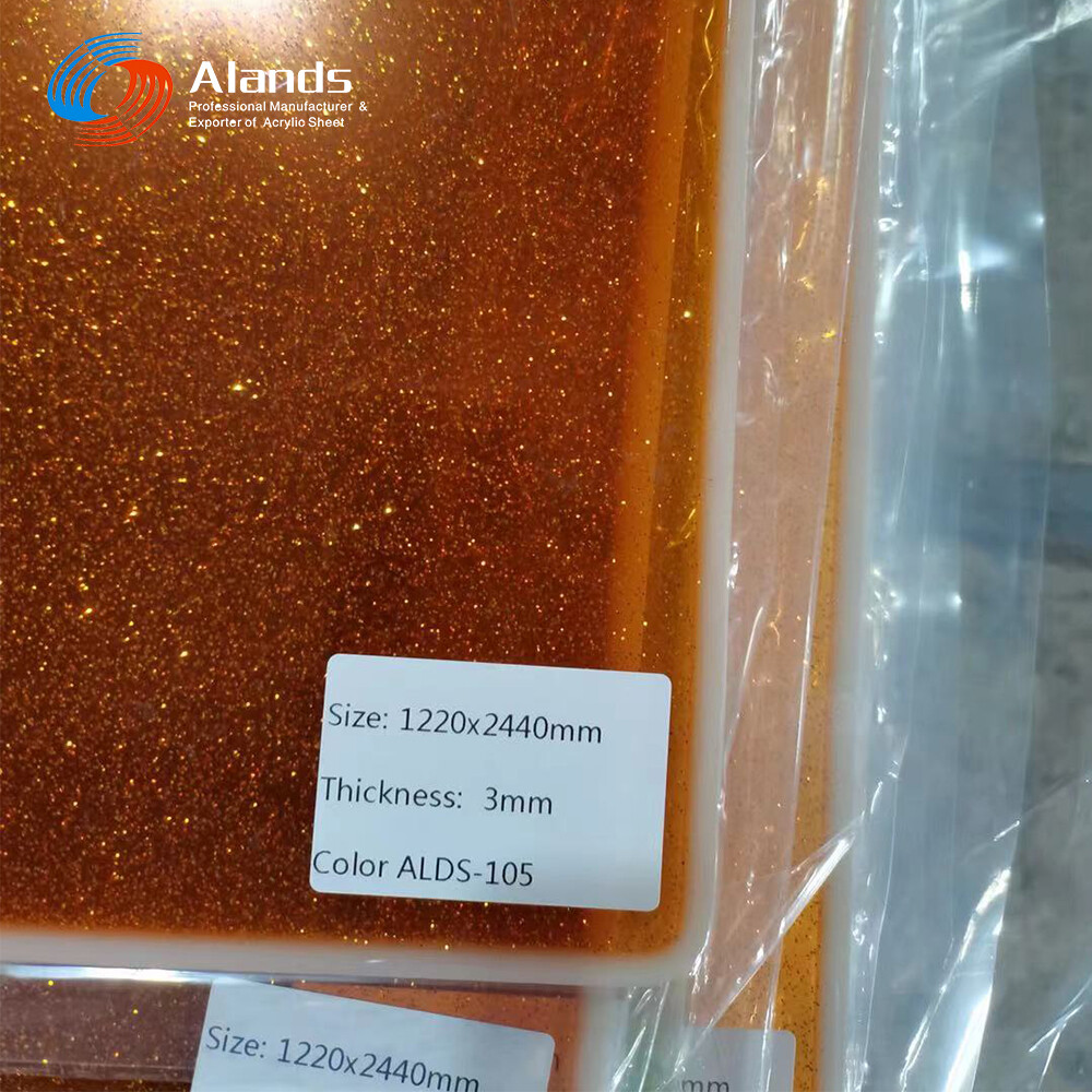 Rich colors glitter acrylic sheet
