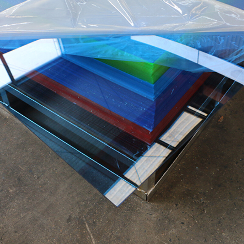 Translucent Blue Plexiglass Sheet | Semi-Transparent PMMA Panel