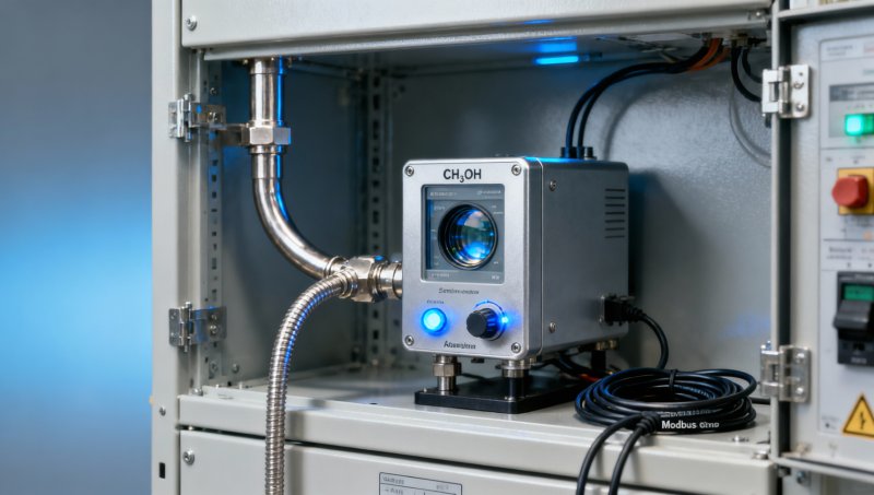 Do CH3OH concentration analyzers require zero-gas supply when deployed in continuous emissions monitoring systems?