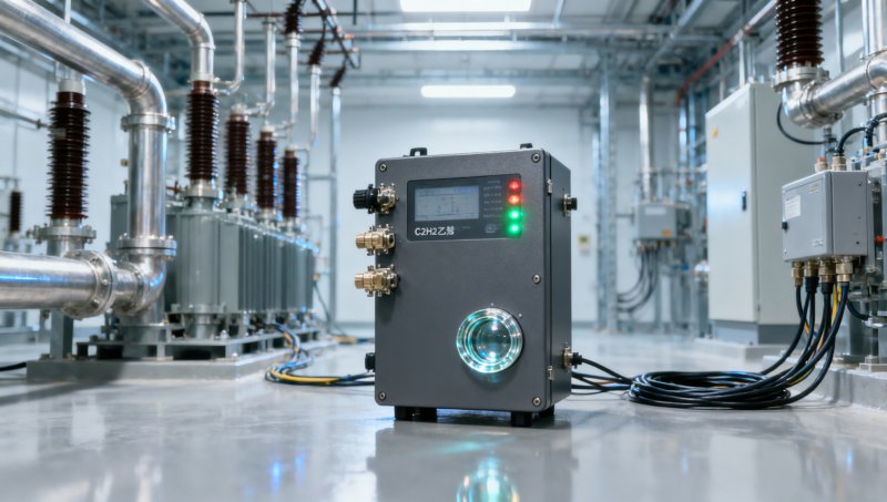 How does a C2H2 concentration analyzer prevent transformer failure in high-voltage substations?