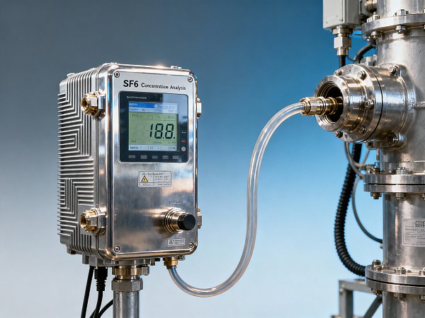 SF6 concentration analyzer baseline instability emerges only during partial discharge testing—not in factory calibration