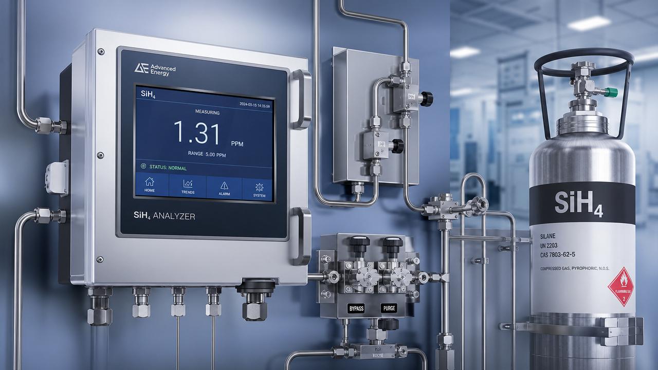 SiH4 Concentration Analyzer Applications in Semiconductor Gas Control
