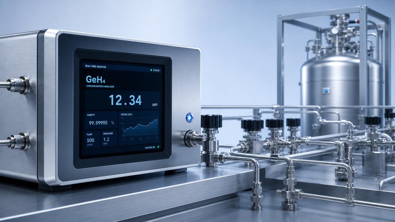 GeH4 Concentration Analyzer Use Cases in Precision Gas Processes