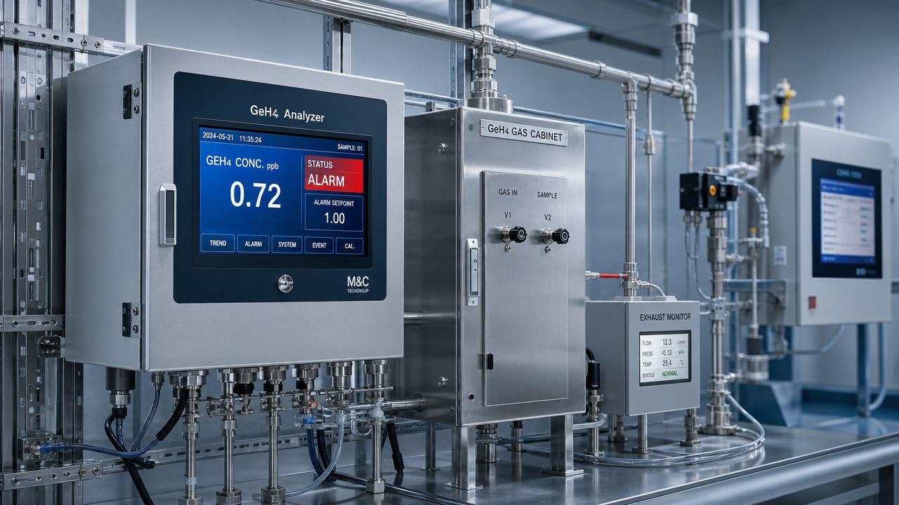 GeH4 Concentration Analyzer Safety Risks and Detection Limits in Semiconductor Use