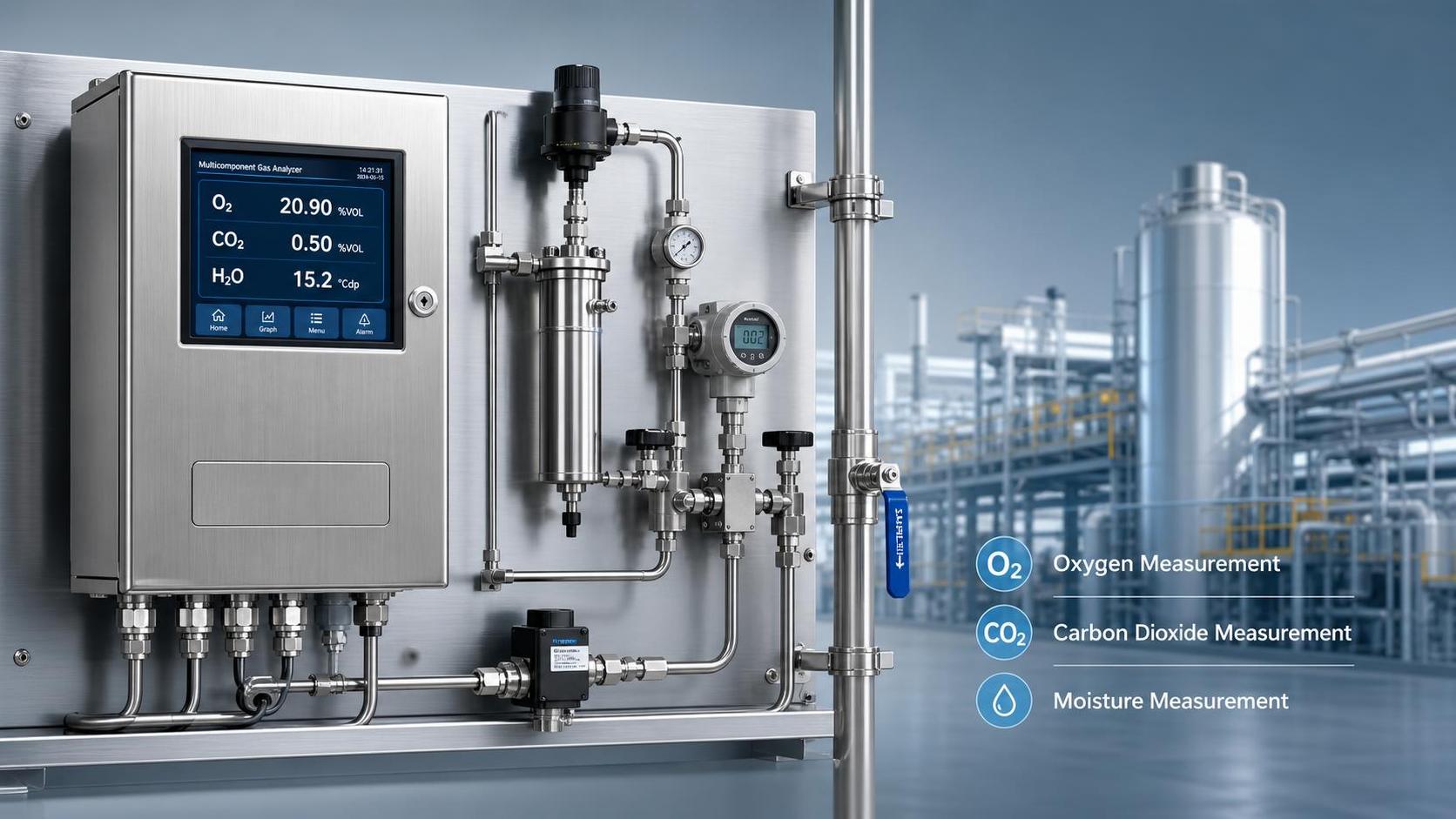 What affects accuracy in process gas monitoring systems?