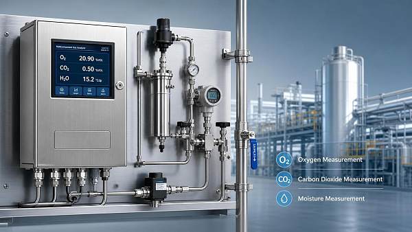 What affects accuracy in process gas monitoring systems?