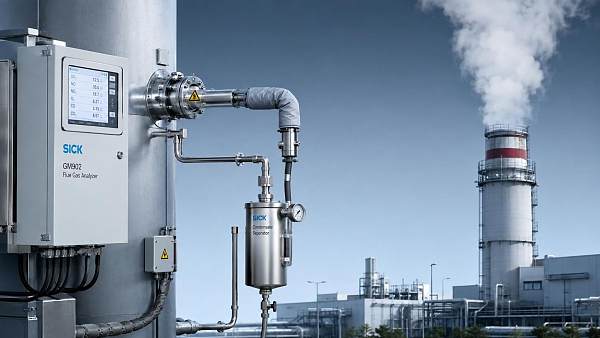 How does a flue gas analyzer maintain accuracy in wet stack gas?