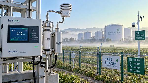 What detection limit is needed for NH3 environmental monitoring?