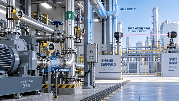 When does fixed gas detection need point sensors instead of open-path monitoring?