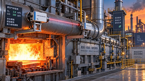 How laser gas analyzers improve combustion control in steel furnaces