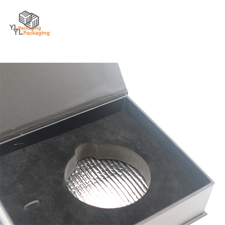 custom high end caviar presentation box with logo and ice bag