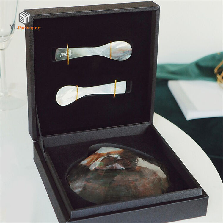 Custom High Quality Pu Leather Caviar Packing Box