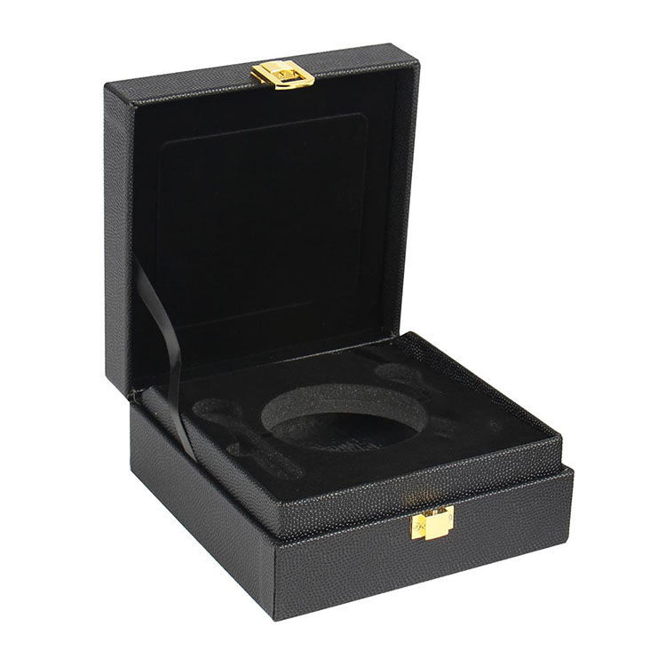 YL packaging 00551-4.jpg high quality pu leather caviar packaging box with EVA Inside