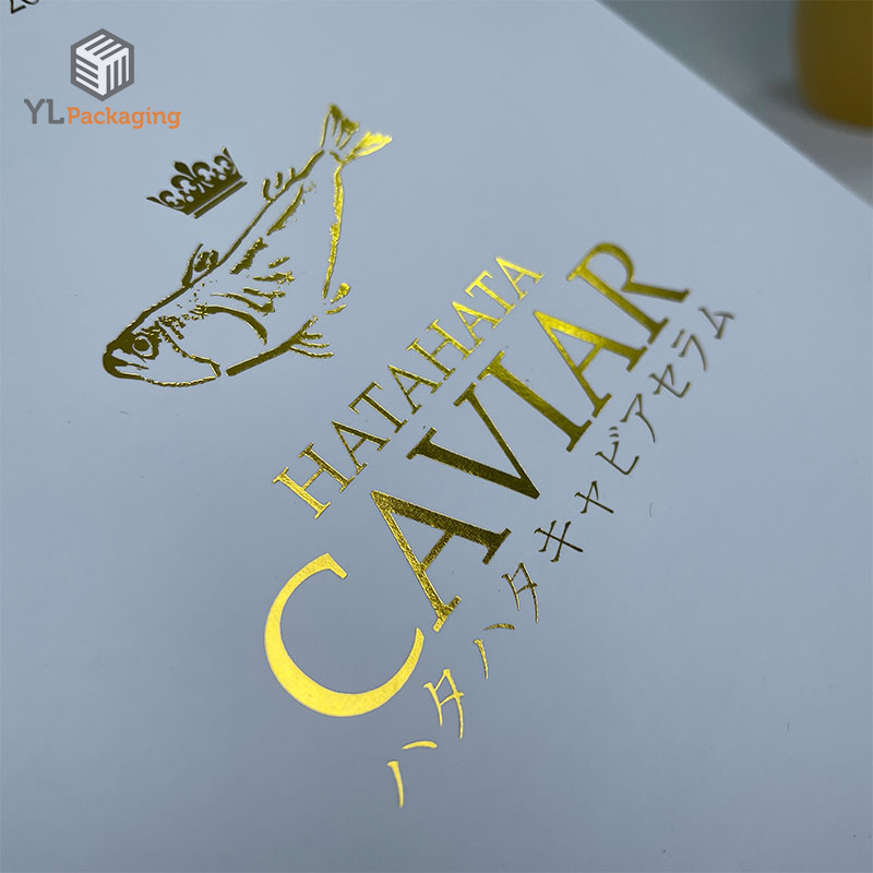 custom high end rigid empty caviar gift box