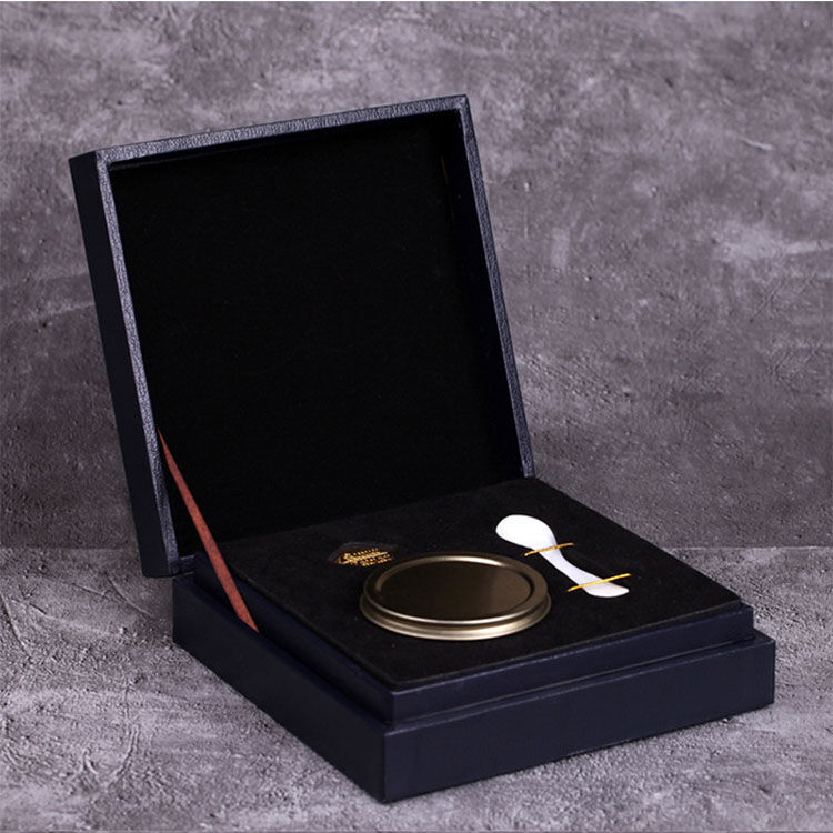 YL packaging 00553-2.jpg luxury caviar box with pu leather and EVA inside