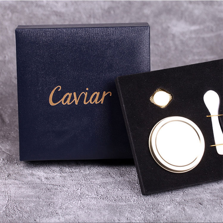 YL packaging 00553-4.jpg luxury caviar box with pu leather and EVA inside