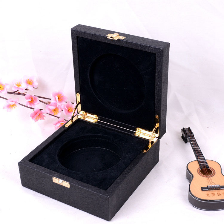 handmade custom luxury pu leather caviar packaging