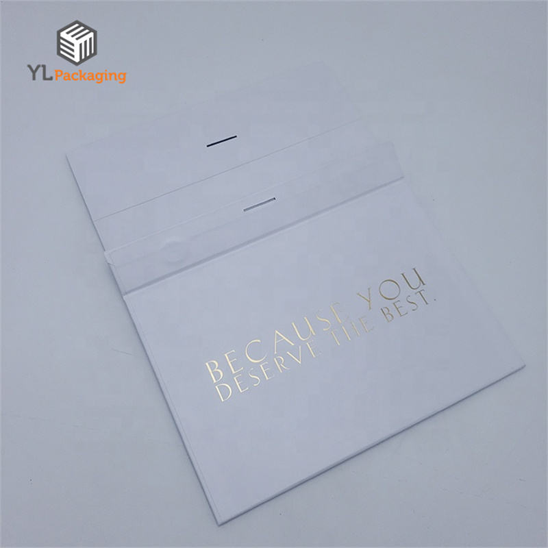 wholesale custom rigid folding gift box with ribbon