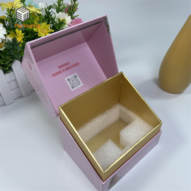 customized luxury rigid beauty packaging box cosmetics