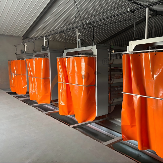 Semi Automatic H Frame Layer Battery Cage System