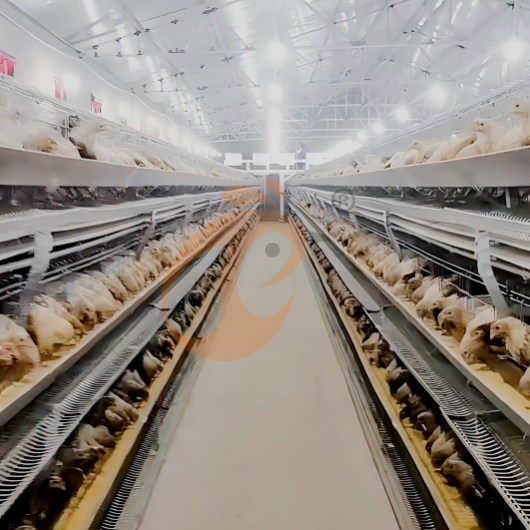 Semi Automatic H Frame Layer Battery Cage System