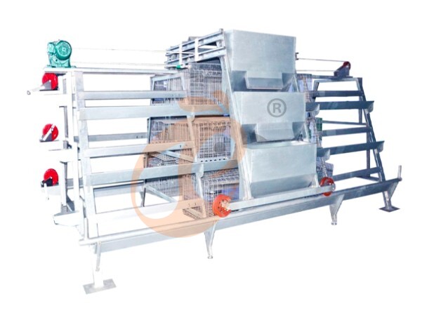 Automatic A Frame Brooder Battery Cage System
