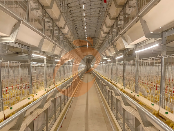 chicken cage (1) Semi Automatic H Frame Brooder Battery Cage System