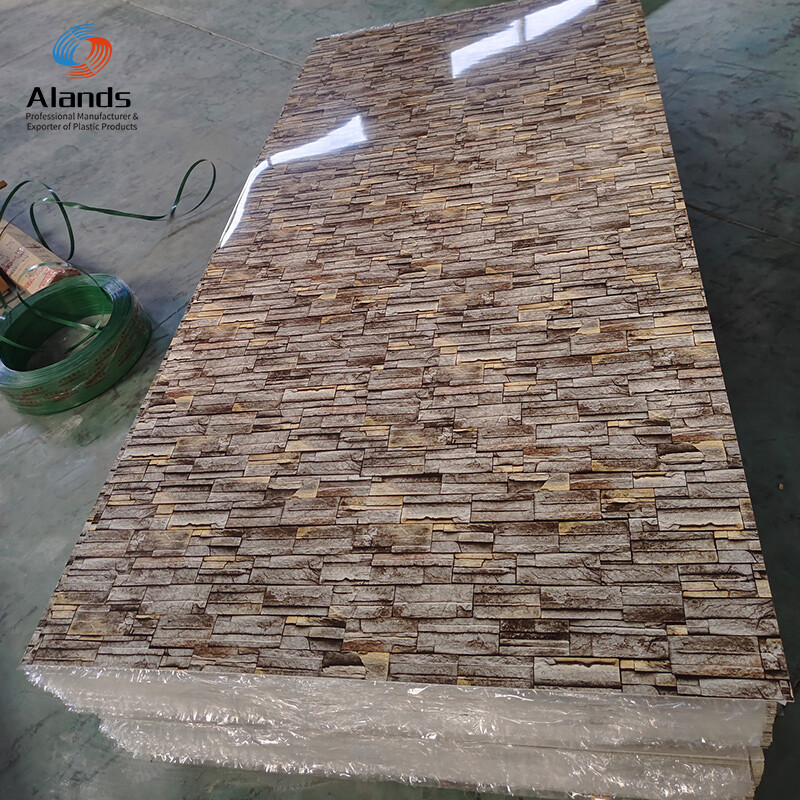 Hoja de PVC UV de ladrillo 3D HD