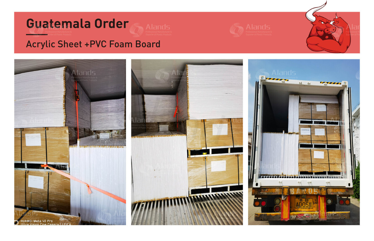 Proyecto de exportación de láminas acrílicas y tableros de espuma de PVC a Guatemala