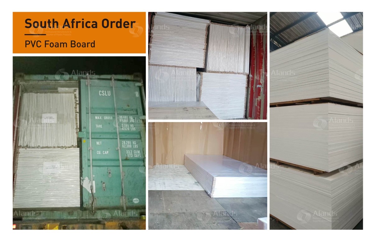 South Africa PVC Foam Board Shipment Envío de tableros de espuma de PVC a Sudáfrica