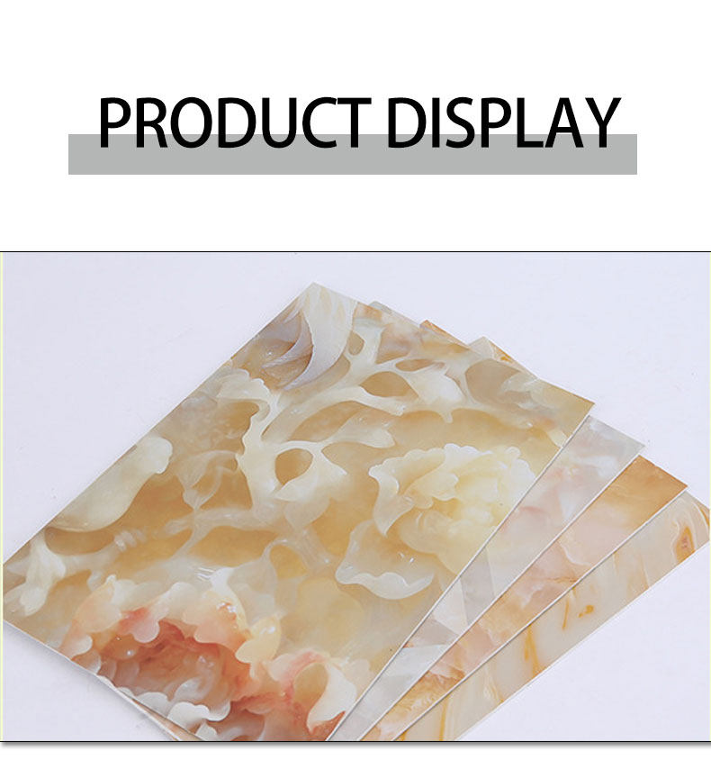 Hoja de PVC UV de ladrillo 3D HD