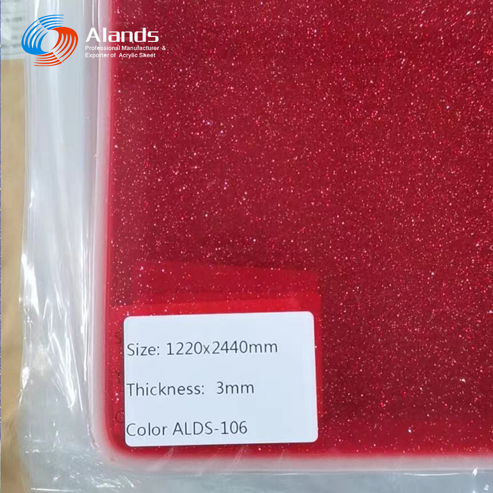 Feuille acrylique scintillante de 2,8 mm et 3 mm, 122x244 cm
