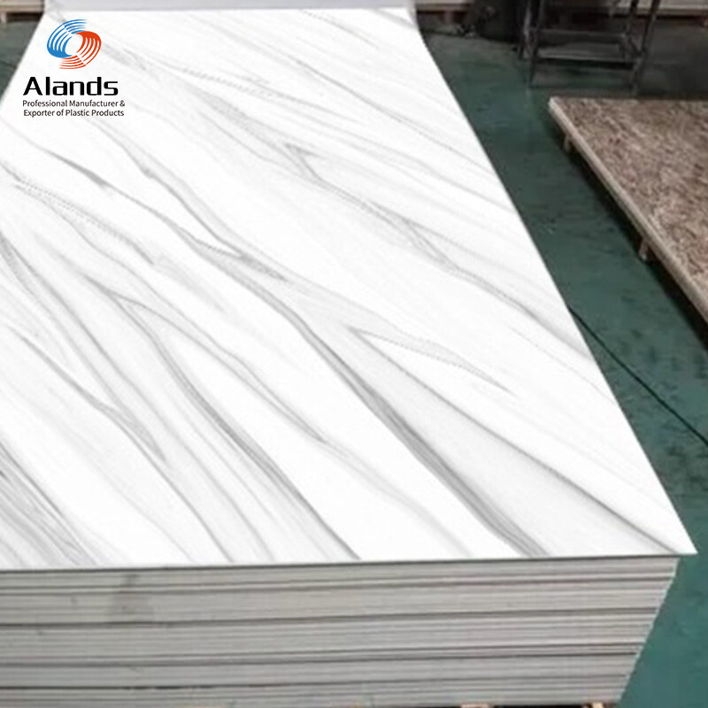 Nouveau design, feuille de plastique étanche de 3mm, couleur marbre/panneau mural en pvc, prix du panneau uv