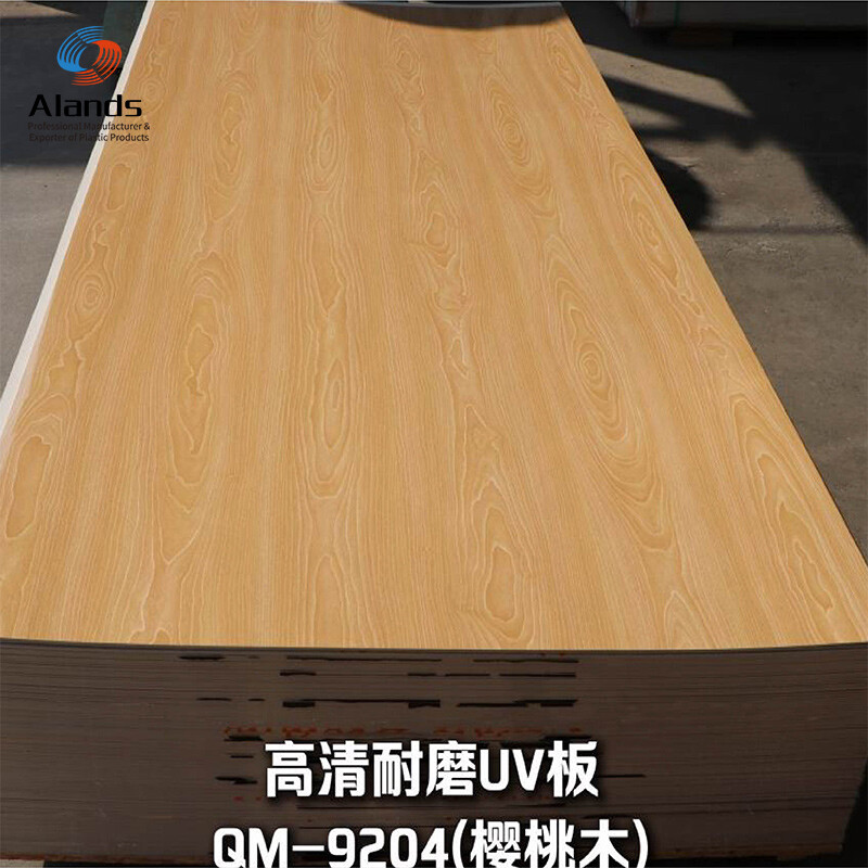 Feuille PVC UV 3D HD à grain de bois