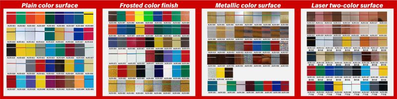 Plaque bicolore ABS