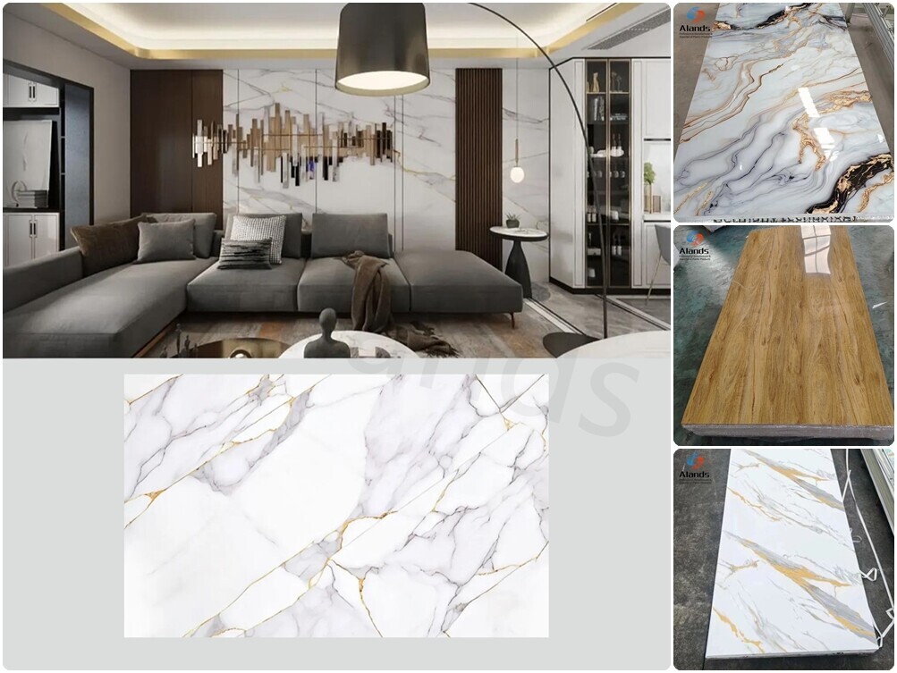 Plaques de marbre en PVC : Un nouveau choix pour la décoration murale qui rend les maisons plus confortables
