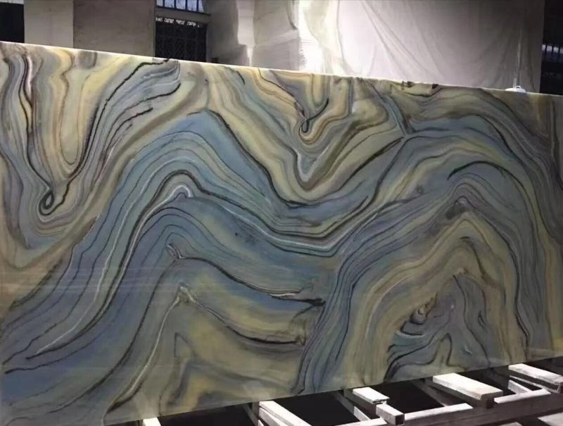 Feuille d'acrylique marbrée colorée en gros