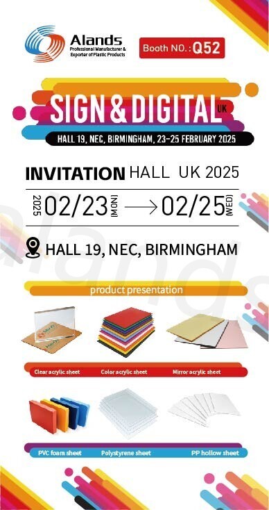 Alands Plastic to Exhibit at Sign & Digital UK 2025 Alands Plastic exposera au salon Sign & Digital UK 2025