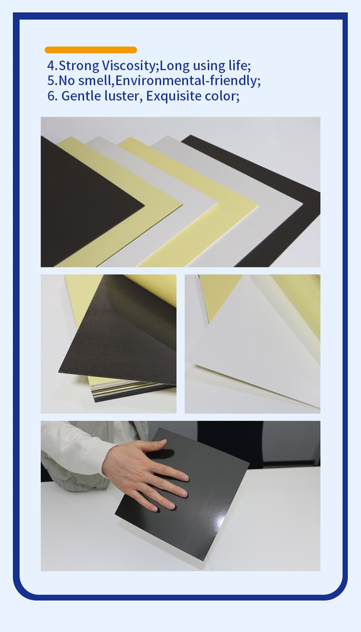 Chargement de feuilles d'album en PVC pour la commande d'exportation vers l'Azerbaïdjan