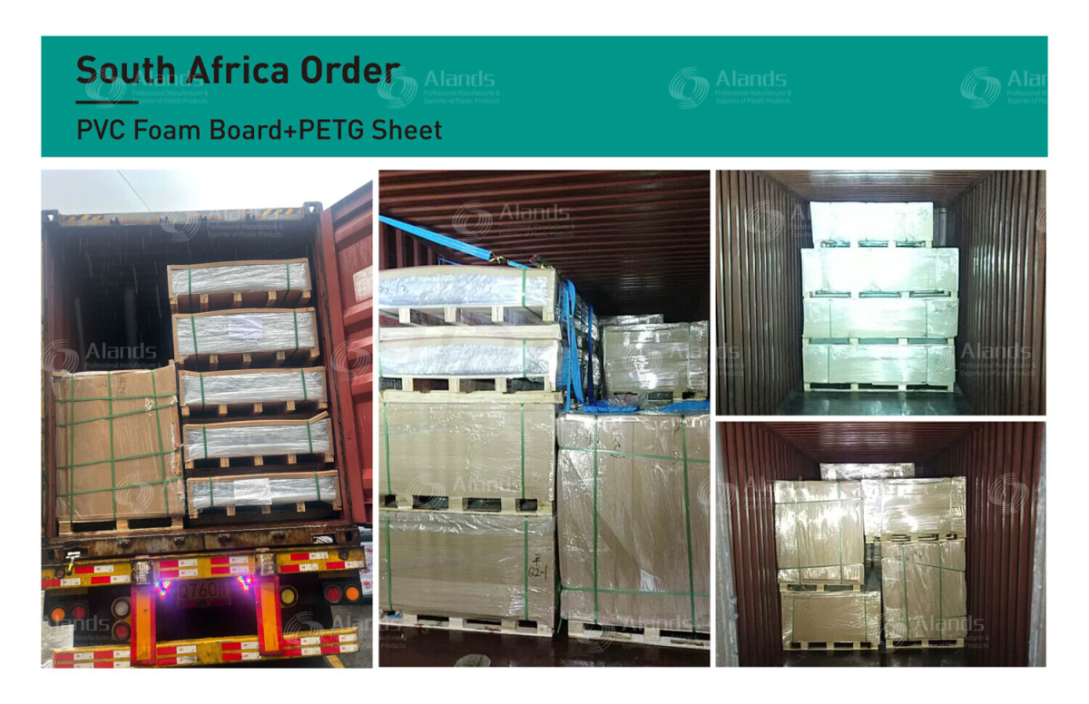 PVC Foam Board and PETG Sheet Export Exportation de panneaux en mousse PVC et de feuilles PETG