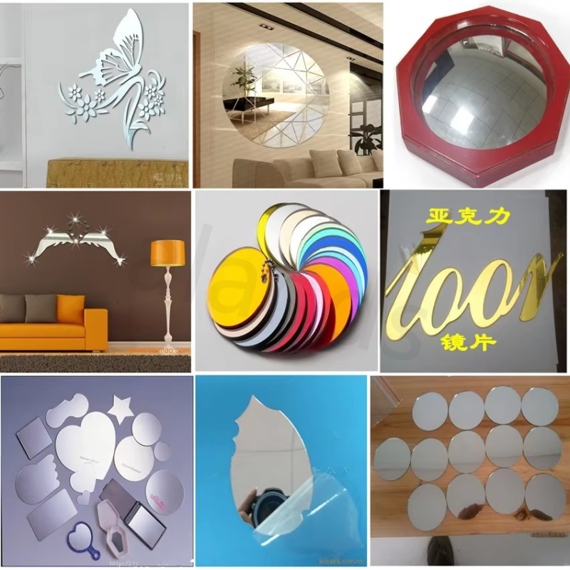 Cut-to-Size Mirror Acrylic Plastic Panel - Product Details Page (9) Panneau en acrylique miroir coupé sur mesure