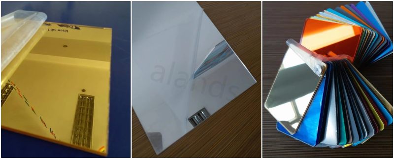 8ft X 4ft Miroir acrylique argenté Miroir doré Feuille de miroir acrylique