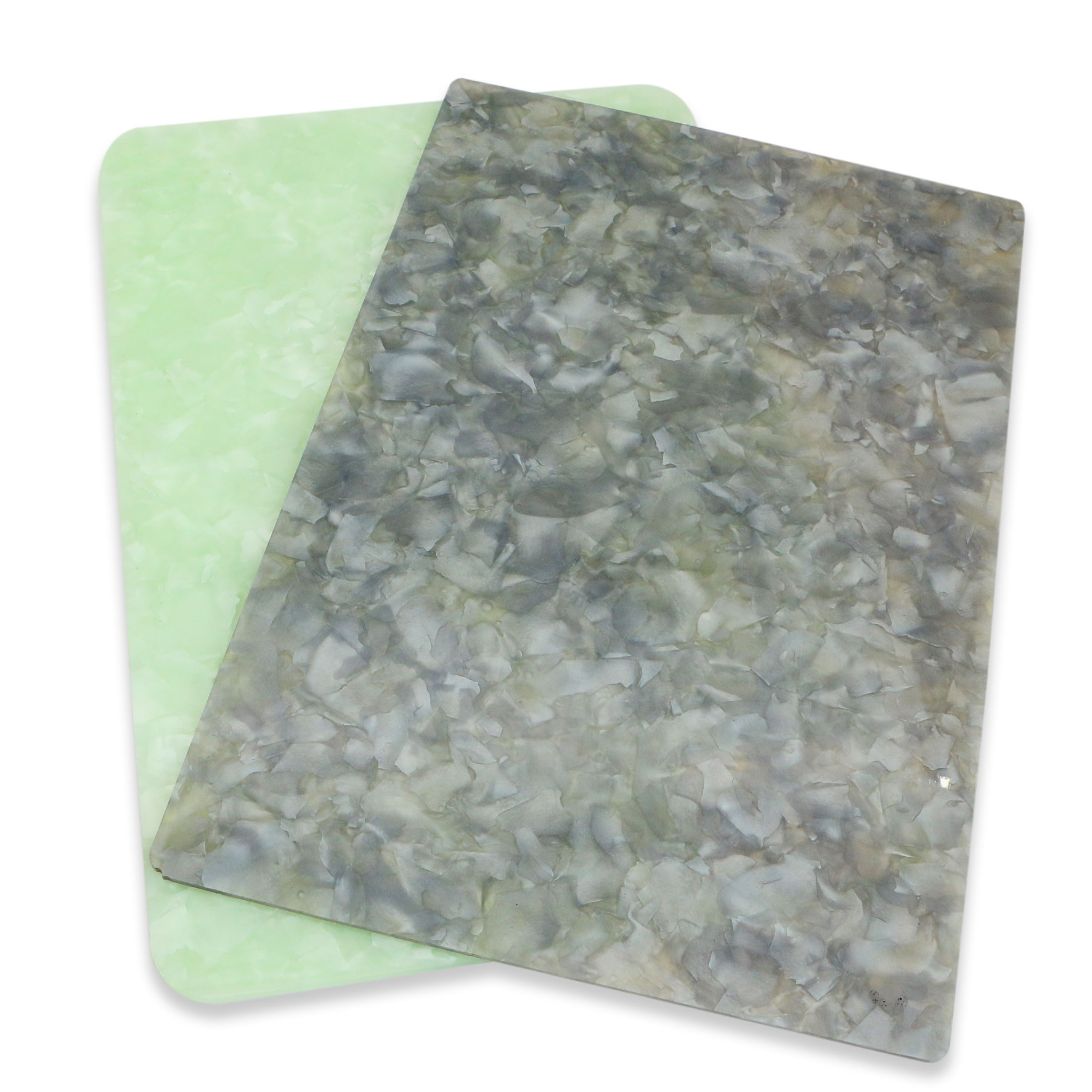 Feuille de marbre acrylique colorée