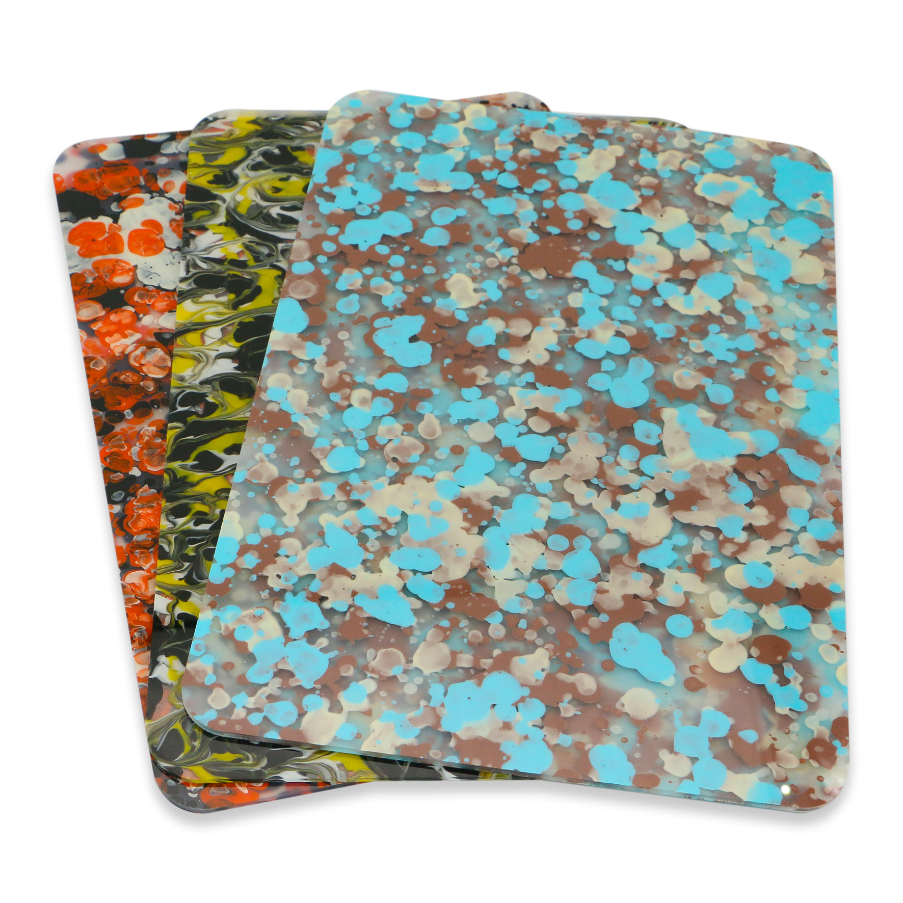 Feuille d'acrylique marbrée colorée en gros