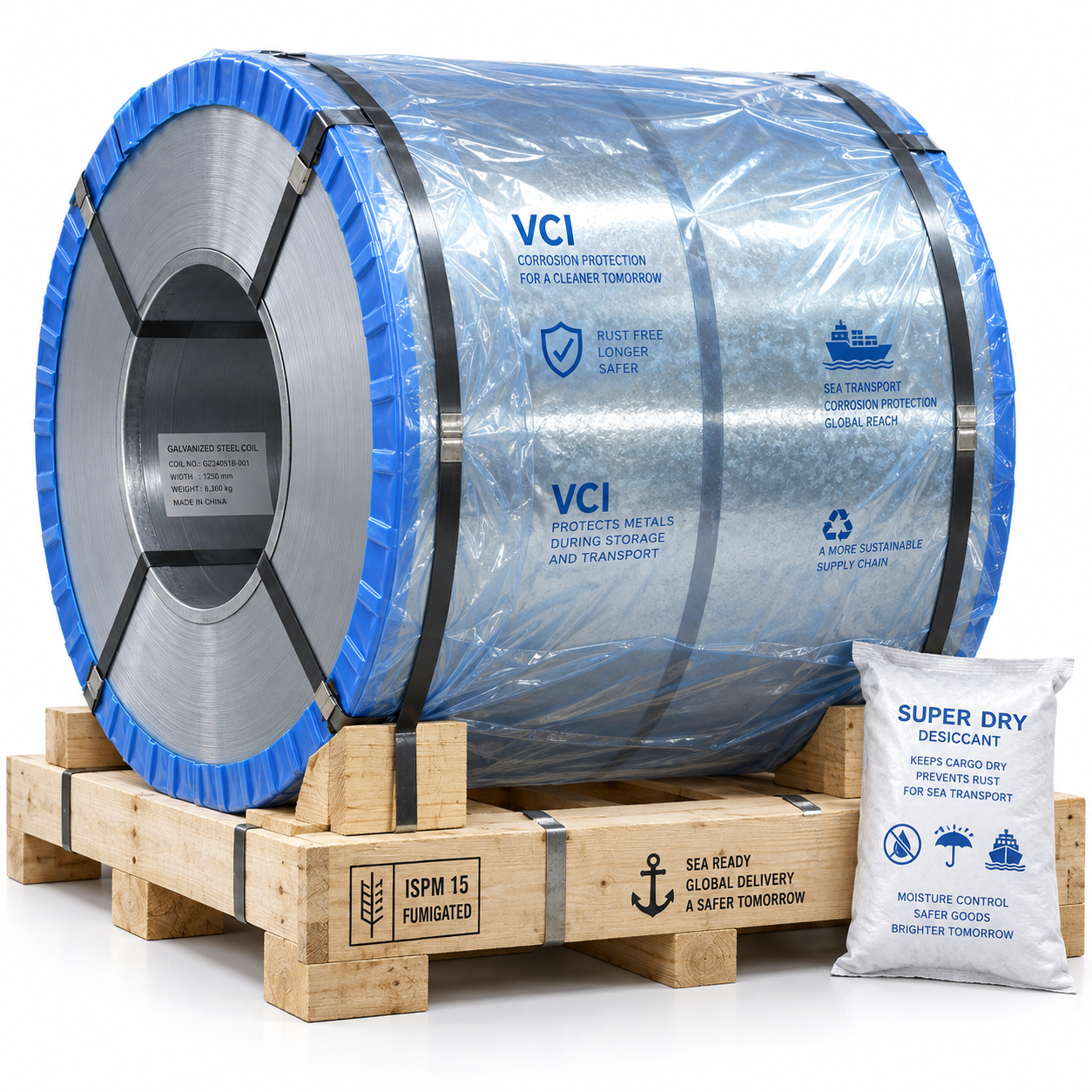 How to Choose Packaging and Rust Prevention for Steel Exports? Guangbo Explains Sea Freight Protection Solutions for Galvanized/Pre-coated/Carbon Steel Coils