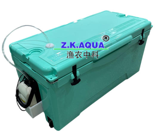 Portable live fish transport container 135L